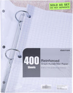 Stacked arrangement of college ruled notebook paper sheets