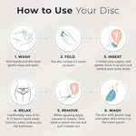 Carecup silicone period disc lifestyle angle