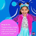 Goody snap hair clips showing the easy snap-close mechanism