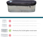 Polar Protector stock tank cover installed on a galvanized tank