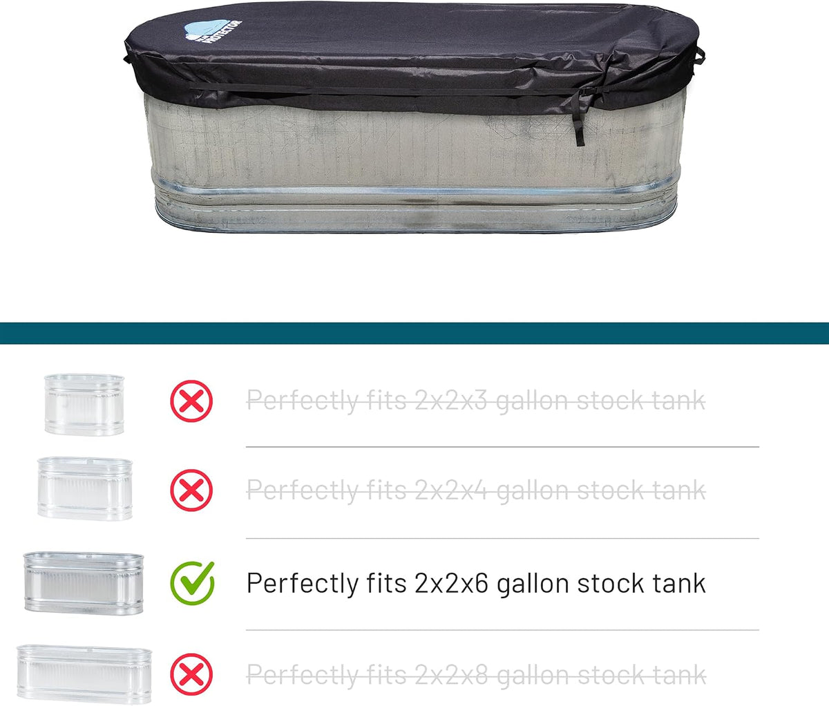 Polar Protector stock tank cover installed on a galvanized tank