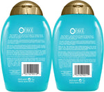 OGX Extra Strength Argan Oil of Morocco Shampoo bottle showing authentic USA import labels