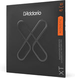 Complete set of D'Addario XT acoustic guitar strings laid out