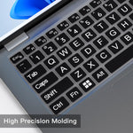 Large Print Keyboard Cover for Dell Latitude 7420 7430 7440 7450 7410 14", Latitude 3440 3450 5450 5440 5420 5430 5431, Latitude 9420 9430 14, Latitude 9510 9520 7520 15" Laptop -Black - Image 4