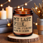 Fairys Gift funny coworker gift candle lifestyle setting