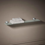 Kohler polished chrome solid brass mounting bracket closeup