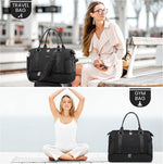 LOVEVOOK travel bag interior layout and multiple pockets