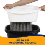 Arm and Hammer scoop free cat litter tray in use