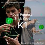 MAGICYOYO K1 Plus Glow in the Dark Green YoYo with protective glove