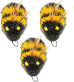 GoCat interactive cat catcher mouse lure showing two inch body and tail.