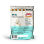 Cold processed bird food topper for vibrant plumage and feather growth restoration