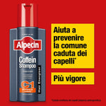 Alpecin C1 shampoo packaging and red cap detail