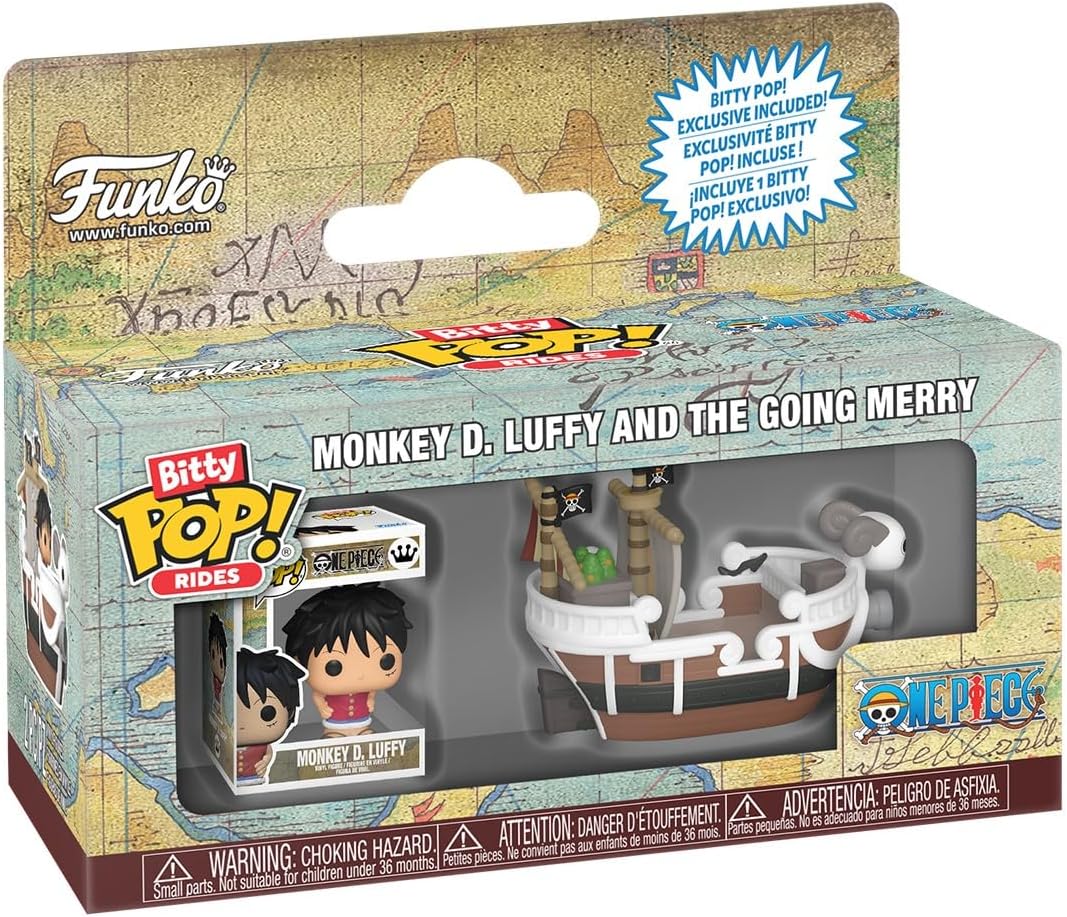 Funko Bitty Ride One Piece Going Merry with Monkey D. Luffy front view collectible figure