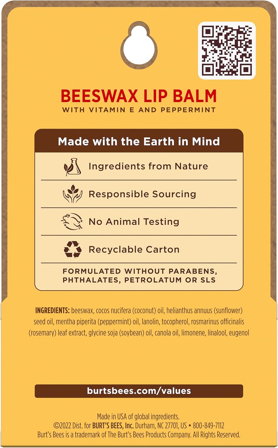 Burt's Bees imported US packaging authenticity view