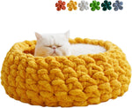Side view of Urnat indoor cat hideaway bed