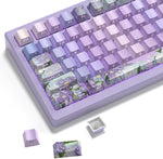 Dagaladoo topographic keycaps styled on a gaming desk setup