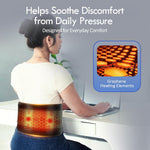 Comfytemp lower back heating pad LED control display