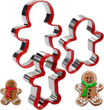 SurgeHai gingerbread man cookie cutters set front view baking tool