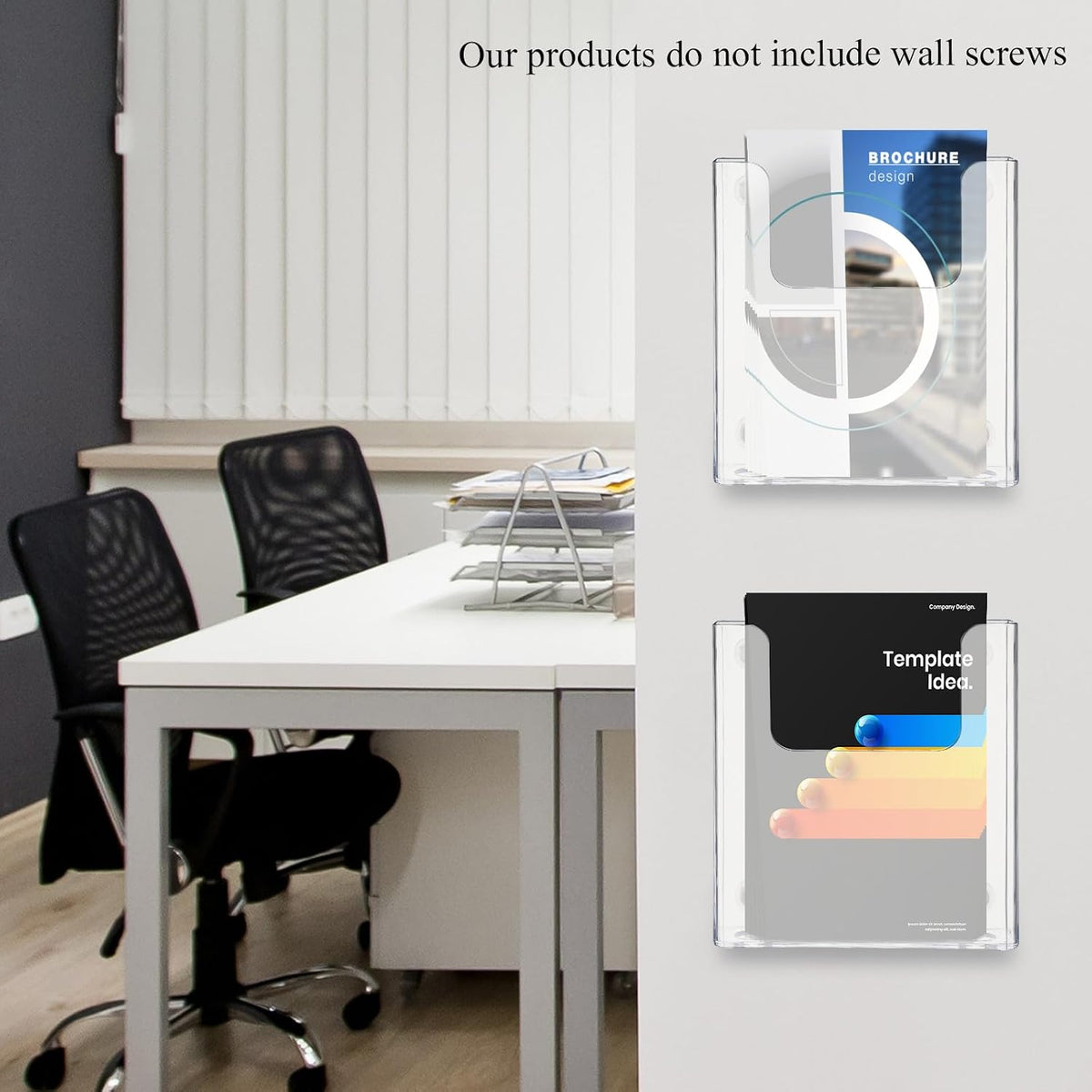 Thyle wall mount document organizer installed cleanly on a flat wall surface