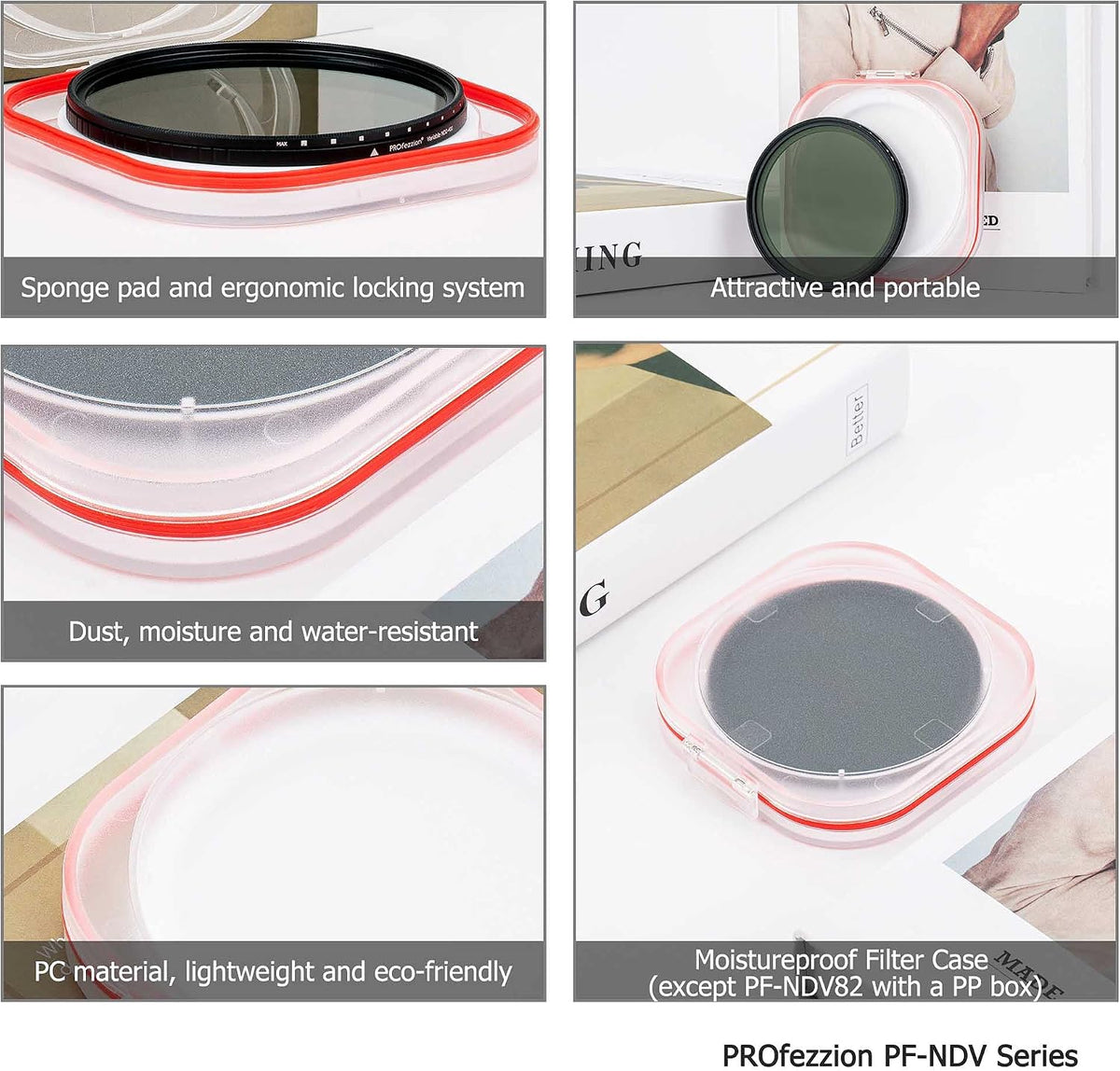 PROfezzion 77mm Variable ND Filter ND2-ND400 Variable Neutral Density Fader - Image 9