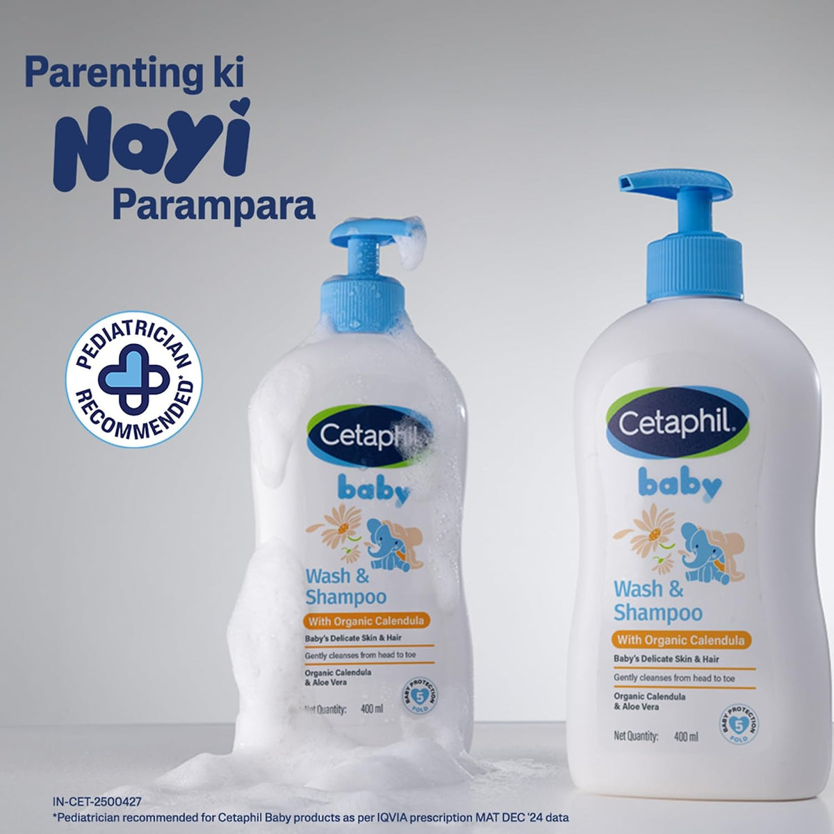 Cetaphil Baby Wash & Shampoowith Organic Calendula,Tear Free, Paraben, Colorant and Mineral Oil Free, 13.5 Fl. Oz (Packaging May Vary) - Image 9