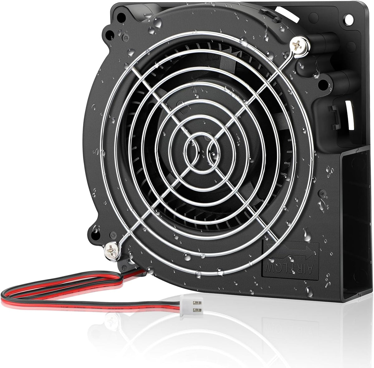 GDSTIME 120mm x 25mm 12V DC IP67 Waterproof Fan 2Pin Dual Ball High Speed | Brushless, Replacement for RV Fridge, Ice Maker, Wine Cooler, Mini Greenhouse, Outdoor Cabinet Cooling -120x120x25mm, 2500RPM - Image 9