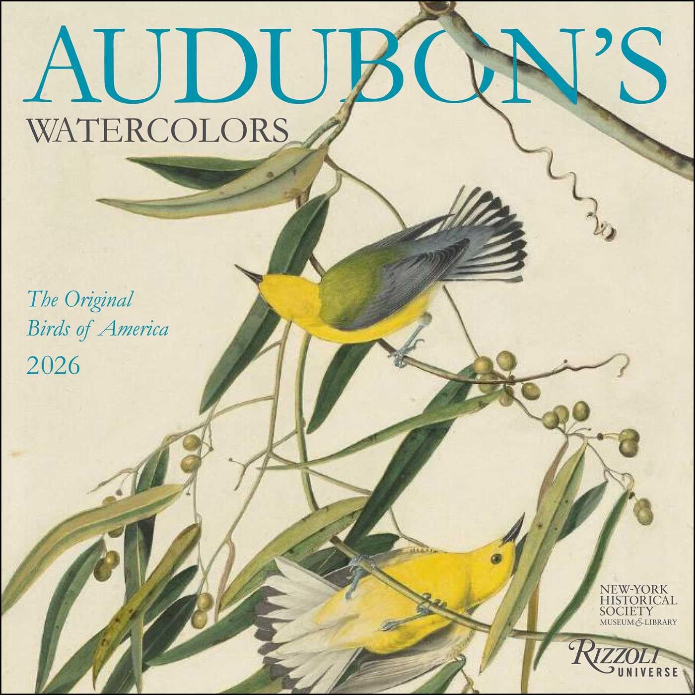 Audubon's Watercolors 2026 Wall Calendar: The Original Birds of America - Image 1