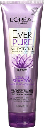 L'Oreal Paris Ever Pure Volume Shampoo bottles front view