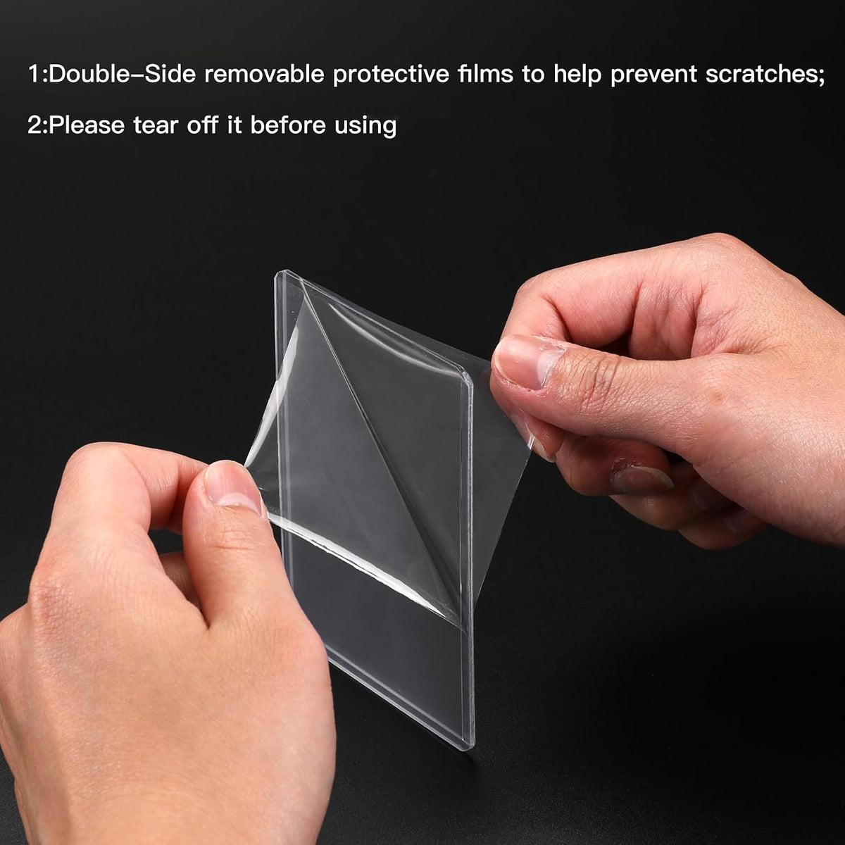JODSSXI standard trading card holder transparent view