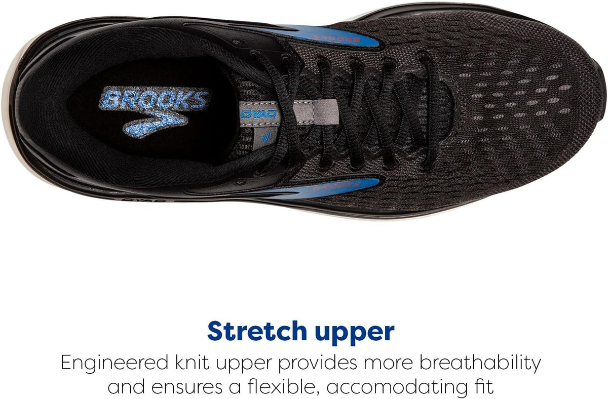 Brooks men's Dyad 11 running shoe heel counter