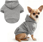 Idepet Pet Dog Hoodies Dog Clothes for Small Dogs Vest Chihuahua Clothes Warm Coat Jacket Autumn Puppy Outfits Cats Dogs Clothing(S,Black) - Image 9