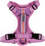Wilderdog lightweight dog harness in lilac front view