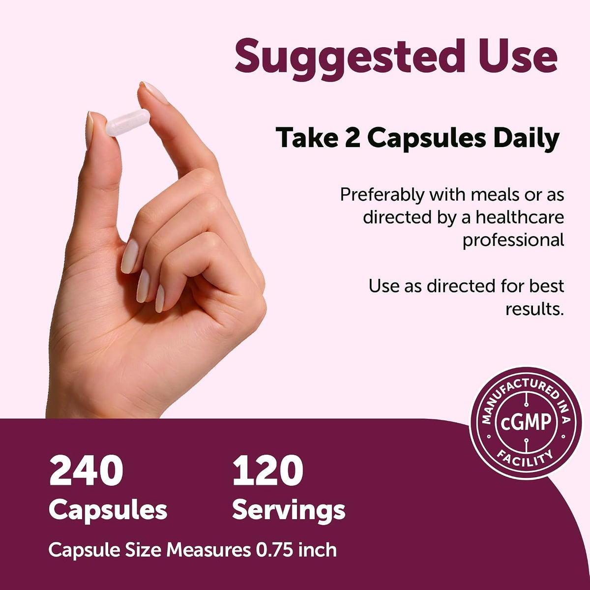 Micro Ingredients Pure Methylated Multivitamin for Women nutritional facts supplement panel