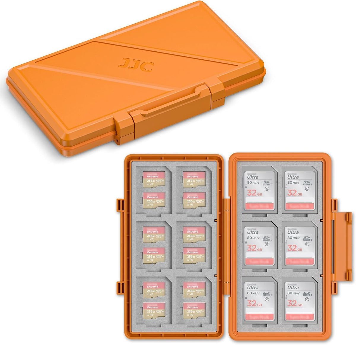 CFexpress Type A Card SD Card Holder Case Storage, Water-Resistant Shockproof Memory Card Organizer Box for 12 SD Card, 12 CFexpress Type-A Card for Sony A7RV A7SIII A7IV A7R5 A1 A9M3 FX3 FX6 FX30 FR7 - Image 14