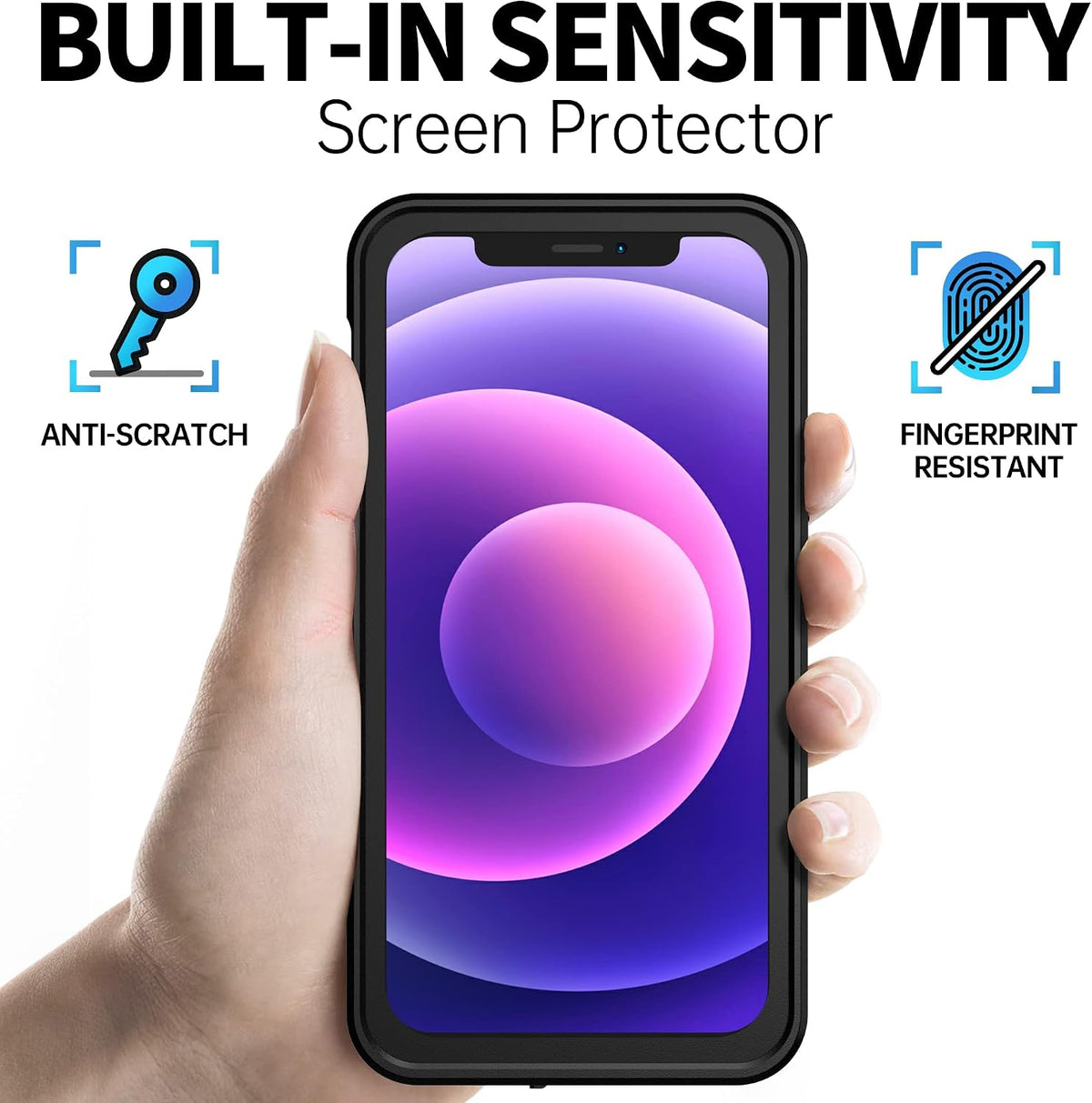 BEASTEK NRE series rugged case back profile and camera cutout