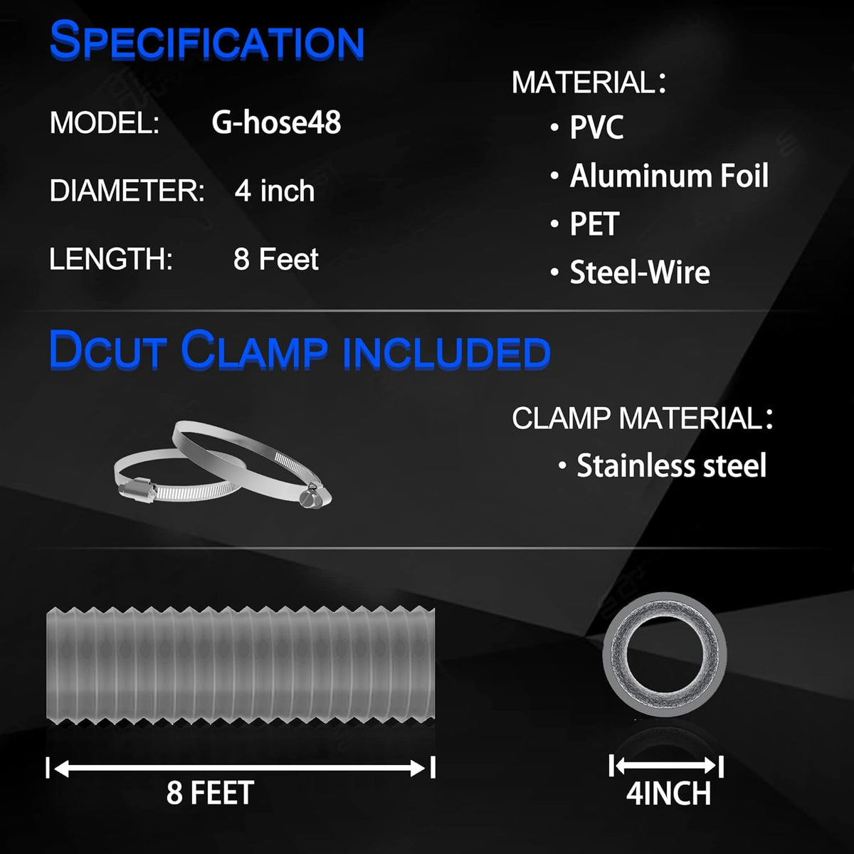 TEAIERXY vent hose multi-layer construction detail