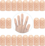 ZXFUTURE Gel Finger Cots with Air Holes front view of twenty pack packaging