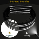Mayerzon reflective dog training collar demonstrating early morning visibility under low light.