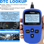 VDIAGTOOL VD10 fault code reader displaying menu options