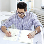 Zhanmai graph paper notepad stack of 5 pads