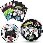 Wernnsai video game birthday party supplies set front view