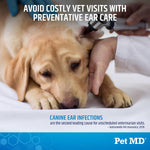 Close up of Pet MD advanced cleaning wipes texture