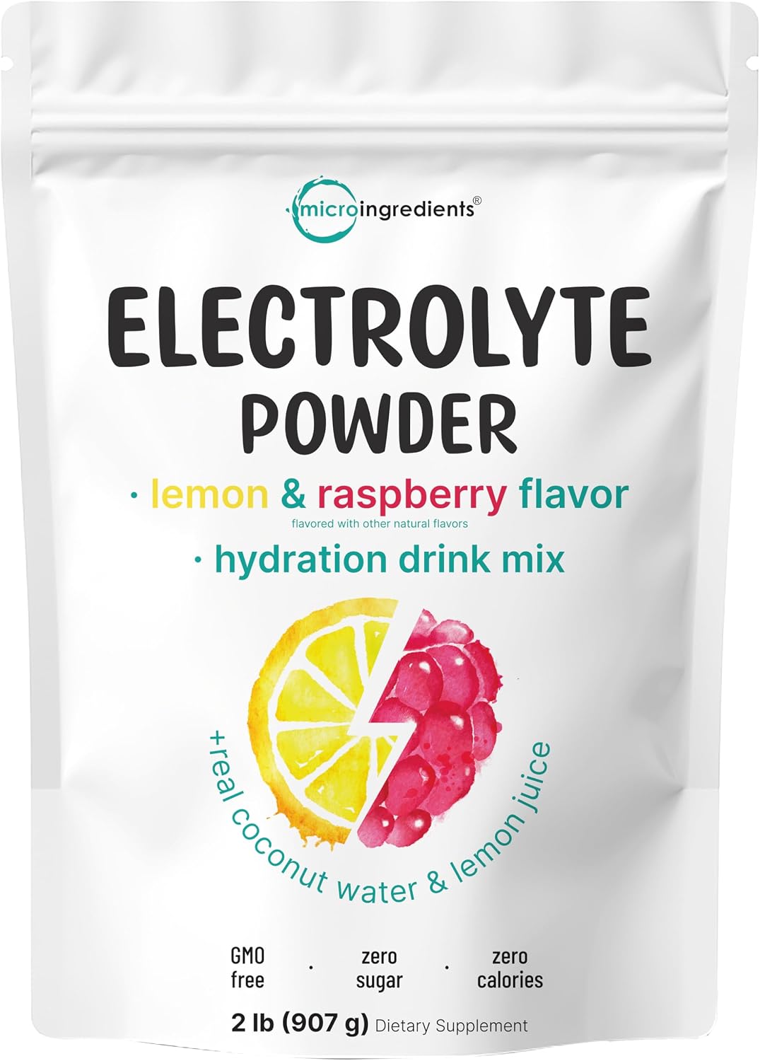 Micro Ingredients Electrolytes Powder, 1lb (69 Servings) | Sugar Free | Sweet Concord Grape Flavor | 1,000 mg High Potassium Hydration Drink Mix | Keto Friendly, Non-GMO - Image 10