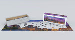 EuroGraphics Brooklyn Bridge Panoramic 1000 Piece Puzzle finished layout