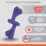 Nylabone bacon flavored dog chew toy side angle