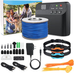 PcEoTllar Electric Fence for Dogs transmitter and wire spool front view