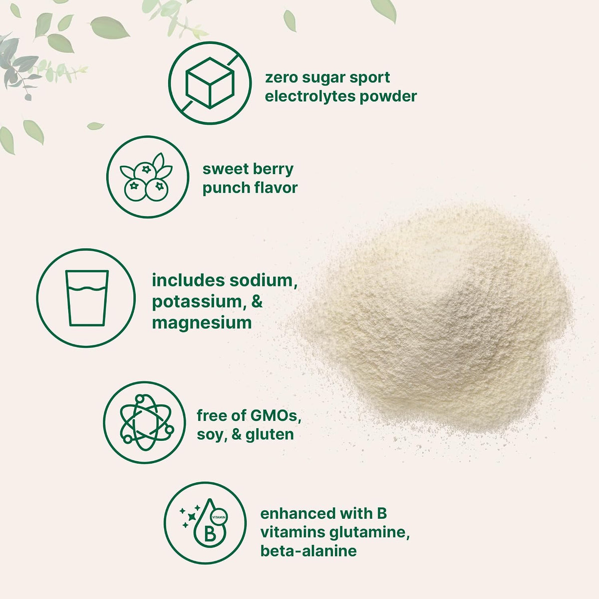 Micro Ingredients berry punch electrolyte powder scoop and texture