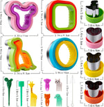 Nifogo dinosaur and Mickey shape sandwich cutters