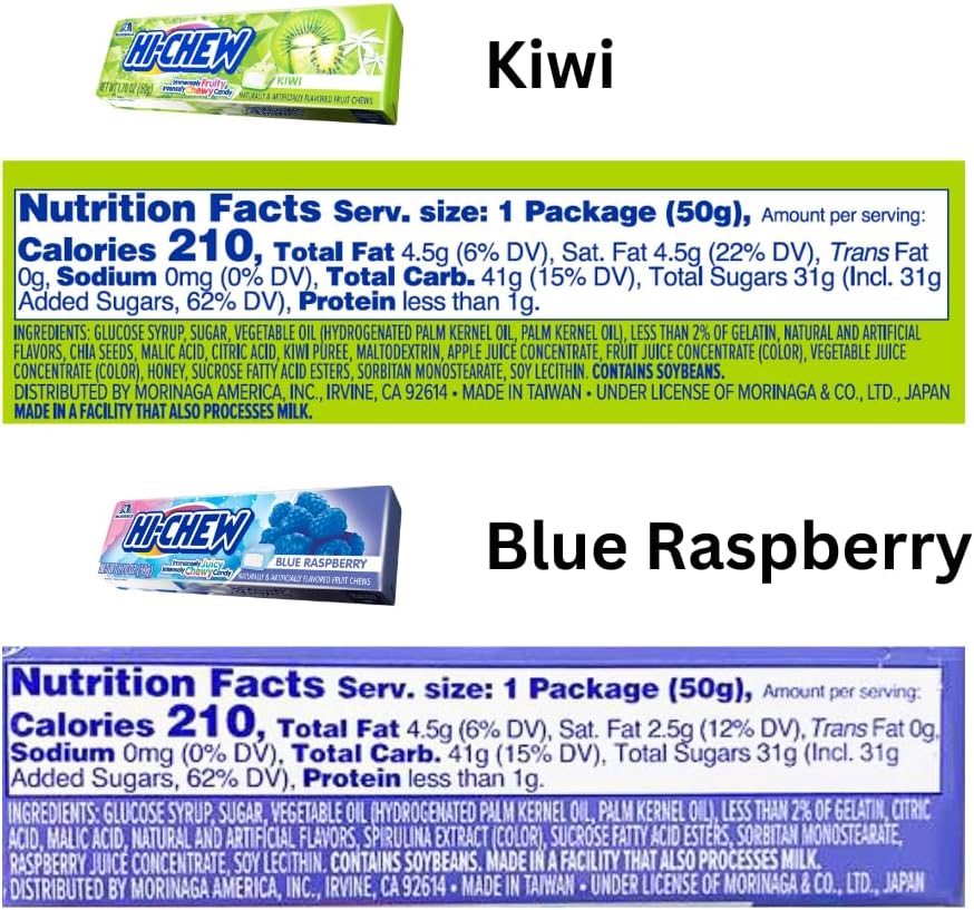 Hi-Chew soft and chewy candy assortment packaging display