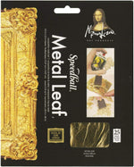 Speedball Mona Lisa Composition Gold Metal Leaf Sheets 25 Pack front view buy online